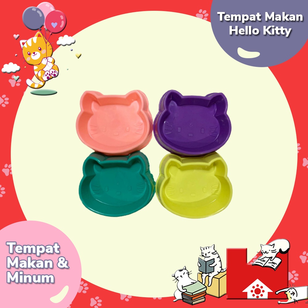 Tempat Makan &amp; Minum Kucing / Anjing Hello Kitty - Pet Bowl Helo Kity