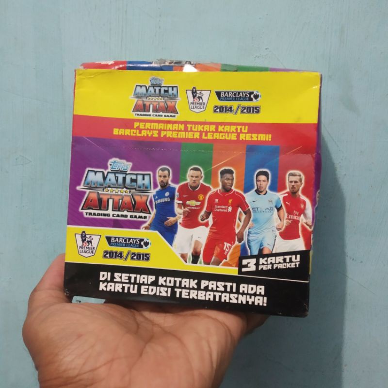 trading card game 1 box topps match attax premier league 2014/2015