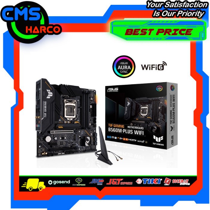 ASUS TUF B560M-PLUS GAMING WIFI (LGA1200, B560, DDR4, USB3.2, SATA3)