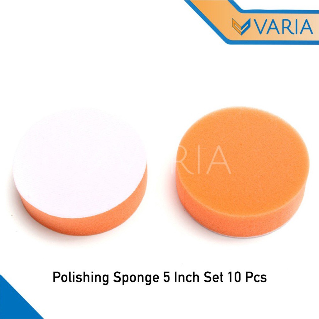 Spon Poles 5 Inch Set 10 Pcs Sponge Polishing Car Buffing Pads Foam