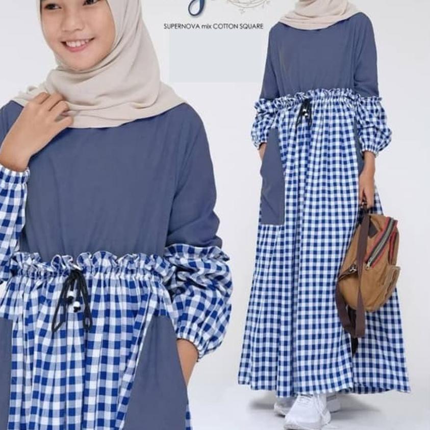 GAMIS DYRA MAXI Bahan SUPERNOVA Baju Gamis Wanita Terbaru 2020 Baju Gamis Wanita Jumbo Murah