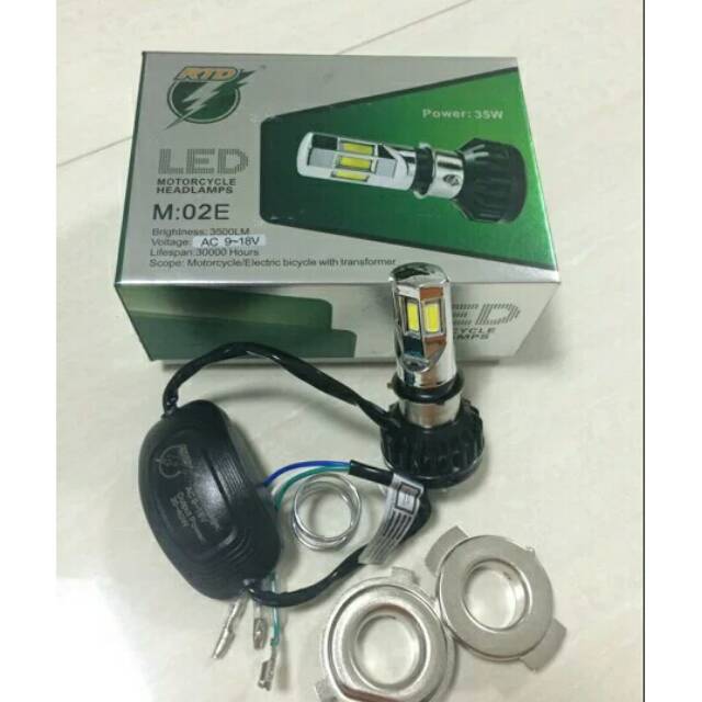 Lampu sorot Led 3 mata RTD univeesal