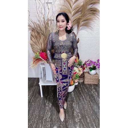 kebaya brokad payet premium