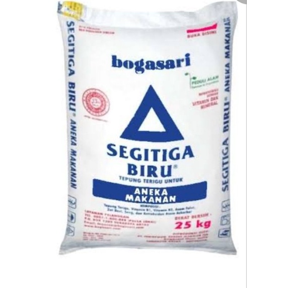 Terigu segitiga biru premium 1 karung 25 kg