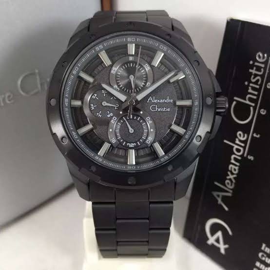 ALEXANDRE CHRISTIE AC 6538 PRIA FULL BLACK CHRONO ORIGINAL