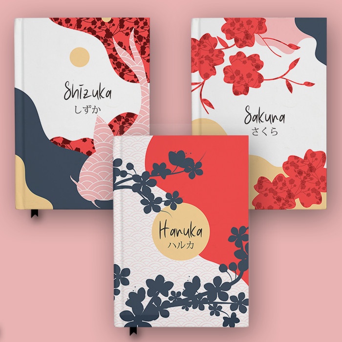 

Buku Jurnal Japan Collections 1 2 3 Custom Nama Agenda Diary Notebook