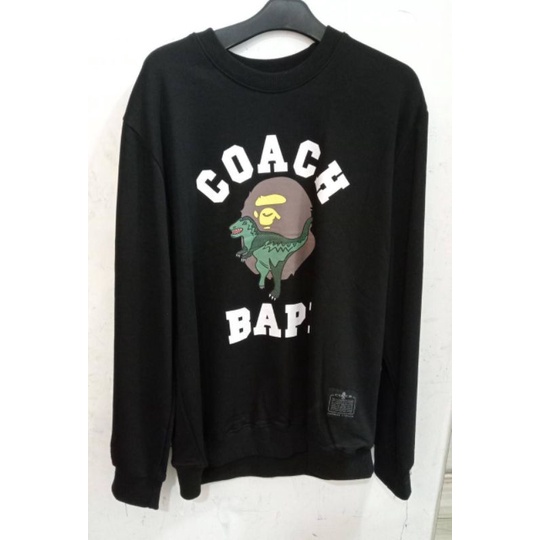 Sweater Bape X Coach Rexy Crewneck Black