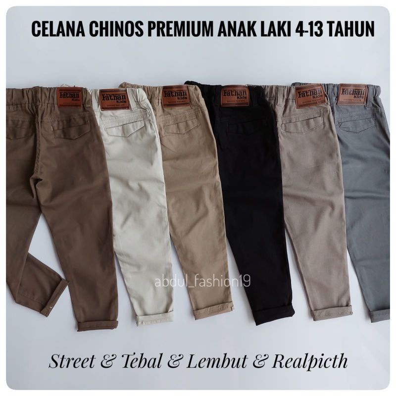 CELANA CHINO ANAK LAKI LAKI 3-13 TAHUN CELANA PANJANG ANAK LAKI LAKI BAHAN KATUN TERBARU TERLARIS