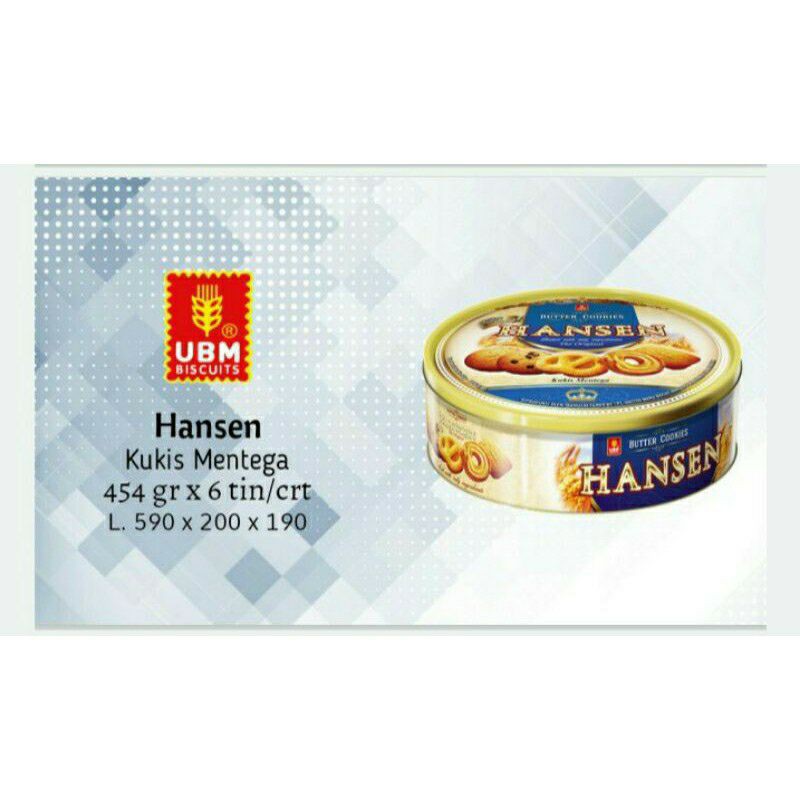 UBM BISCUITS HANSEN BUTTER COOKIES KUKIS MENTEGA DANISH 454GR