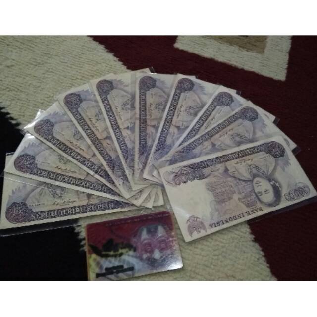 Uang kuno Rp 10000 Kartini 1985 vf