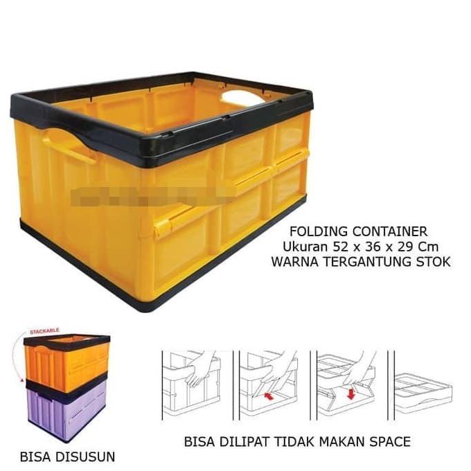 Box Container Lipat / Folding Container Plastik Club