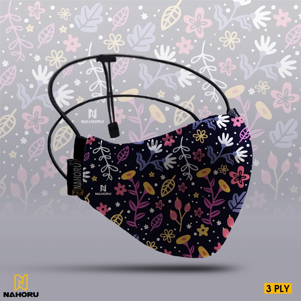 MASKER PRINTING KAIN 3LAYER UNIXSEX NAHORU / MASKER STAYHOOPS / MASKER STAYCOOL UNISEX