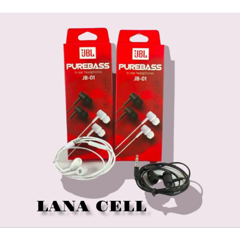 Hf / Headset / Heandfree   JBL JB-01 PUREBASS IN-EAR HEADPHONE