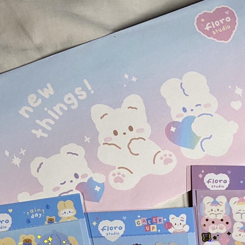 

Floro studio sticker stiker korea korean deco stickers