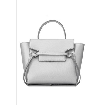 Celine Nano Belt Crossbody Bag in Silver