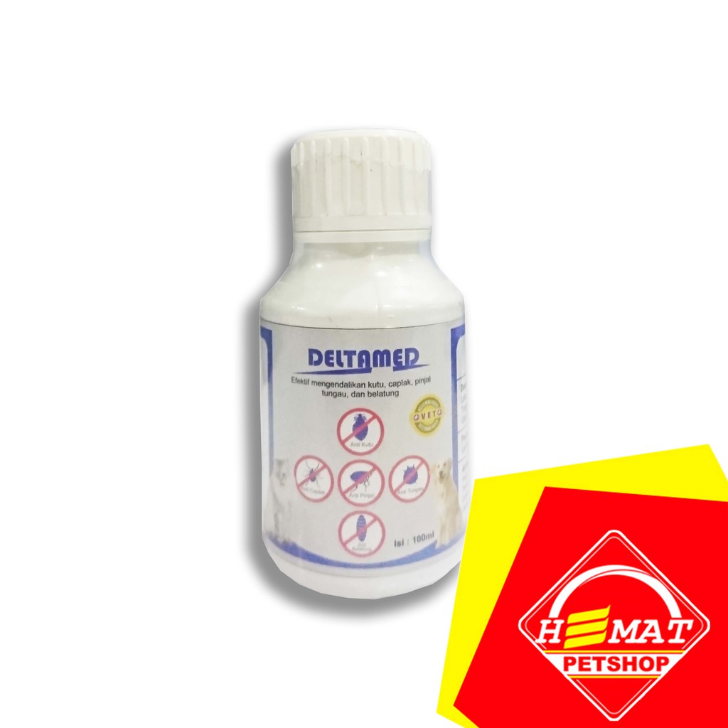 Deltamed 100Ml / Obat Kutu Mandi Anjing Kucing