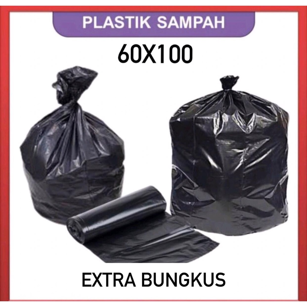 HD sampah | Kantong Plastik Sampah Hitam - Trash Bag/Trashbag - Tempat Sampah Plastik