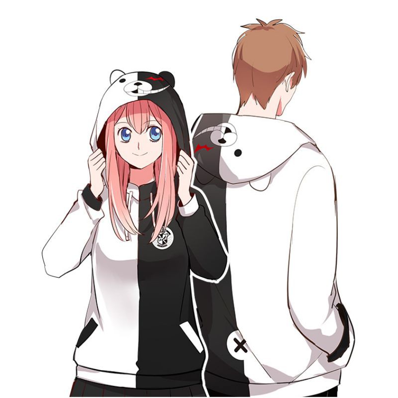 HP41431 MONOKUMA JACKET 2 - DANGAN RONPA HOODIE COSPLAY ANIME JAKET