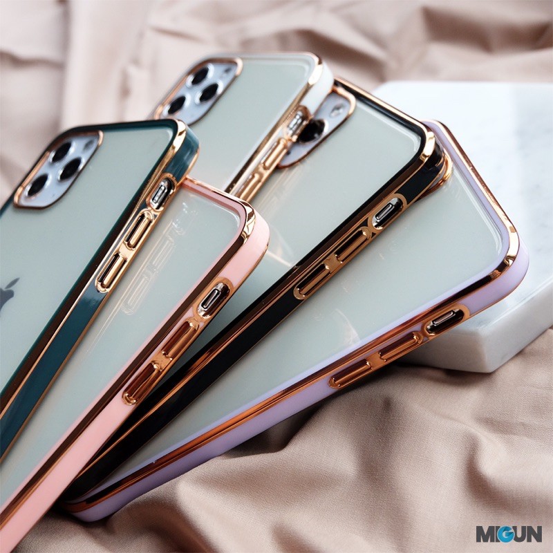 NEW! Golden Plating Case - Softcase Antikuning - Iphone 7 8 7+ 8+ 11 PRO PROMAX 12MINI 12 12PROMAX