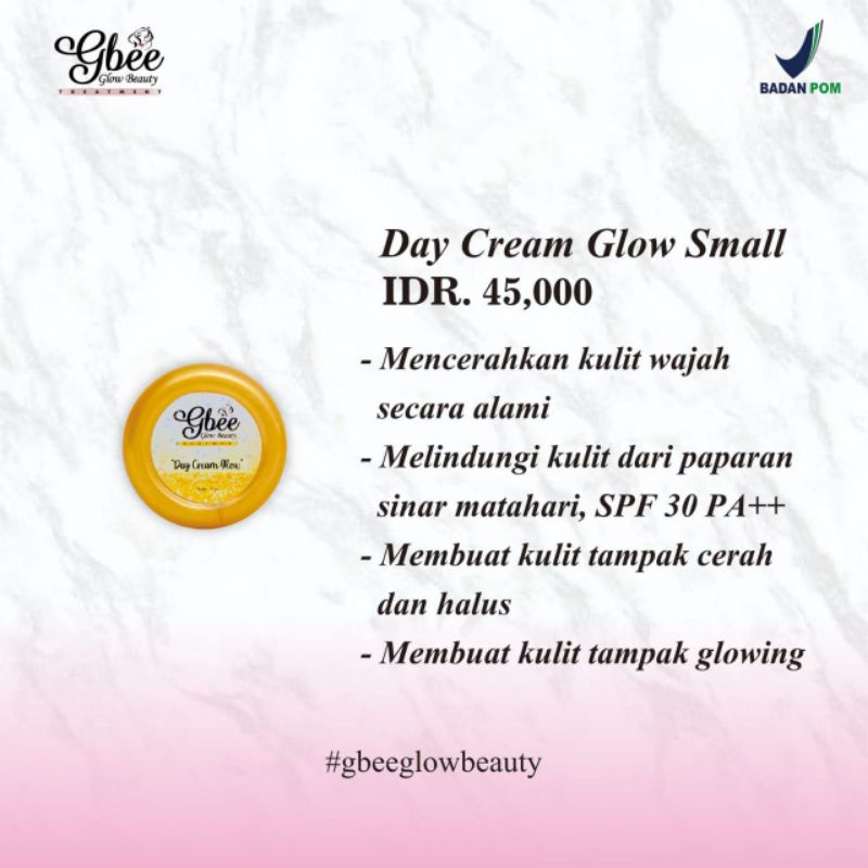 miffglow - GBEE GLOW BEAUTY PAKET WHITENING KINCLONG SMALL / Pemutih wajah BPOM