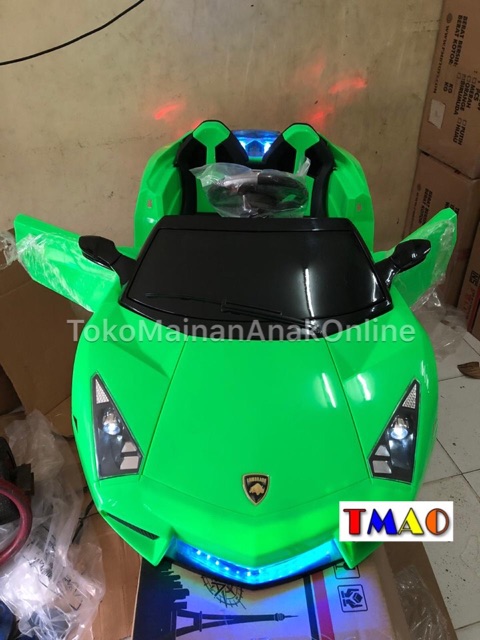 Mobil Aki Mainan Anak Lambrado Lamborghini PMB M6869 2 Anak Remote M 6869 Murah-8