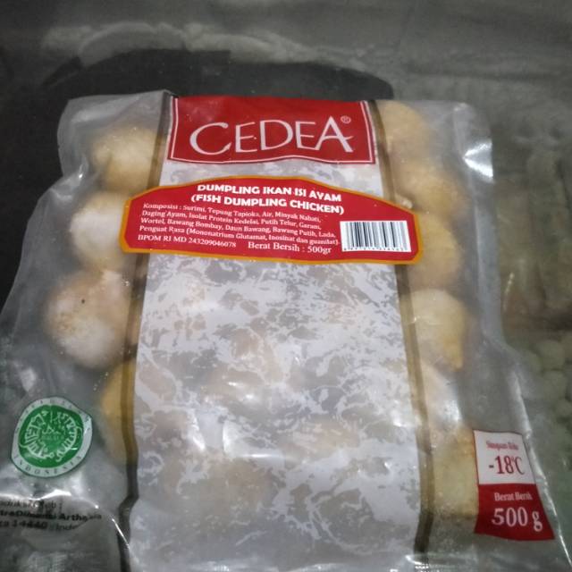 

Dumpling ikan isi ayam cedea berat 500 gram