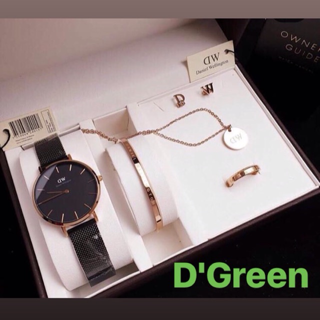DANIEL WELLINGTON ORIGINAL PETITE Edition Black Full Set