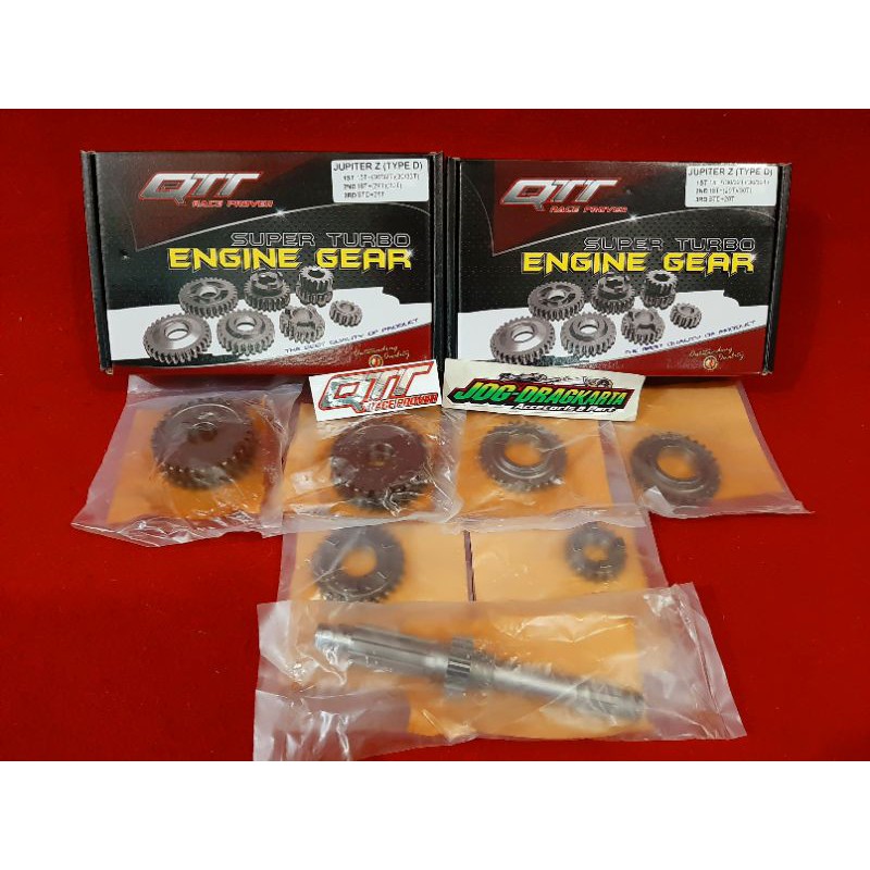 Gear box atau gear rasio bebek jupiter Z 5TP 150-200cc sleep engine balap 201m