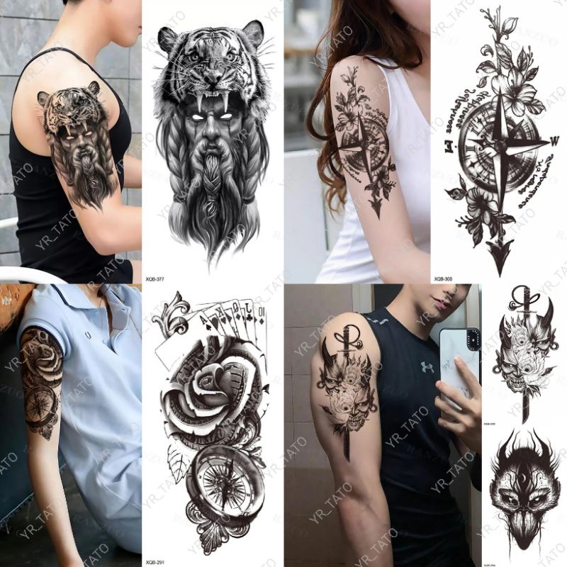 Tatto temporary Model terbaru Ukuran 21×11 MODEL XQB