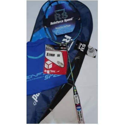 PROMO PAKET RAKET BADMINTON RS ISO POWER 777 EVO - 100% ORIGINAL 