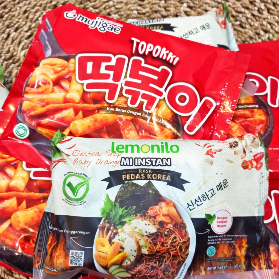 

Lemonilo Pedas Korea + Topokki Paduan Pas Makanan Korean
