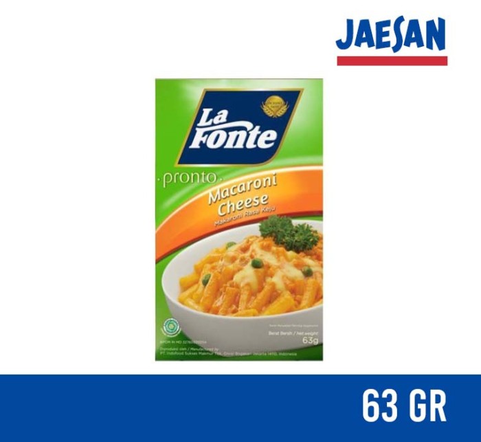 

La Fonte Pazto Pronto Macaroni With Cheese Makaroni Keju 63gr