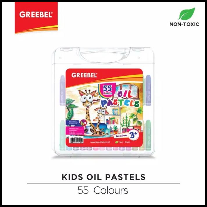 Crayon Greebel 55 Warna / Oil Pastel Greebel 55 Color