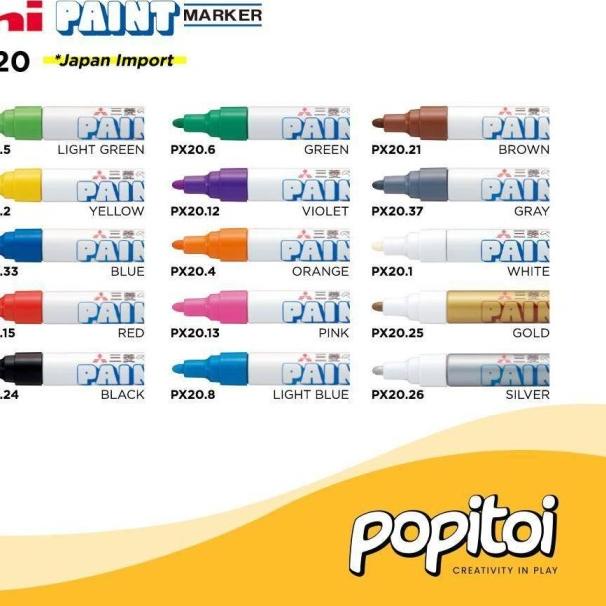 

♔ UNI PAINT MARKER PX20 - White ☀