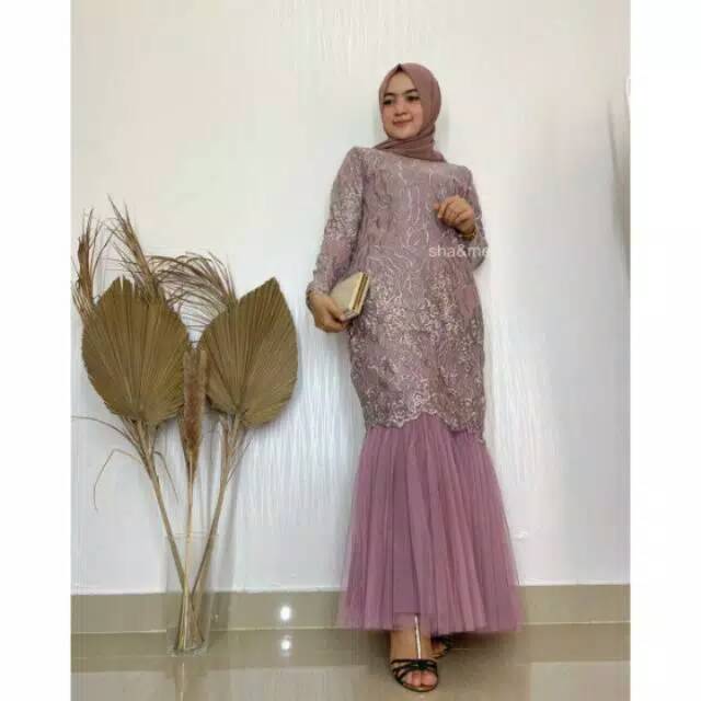 Dress mermaid gamis duyung