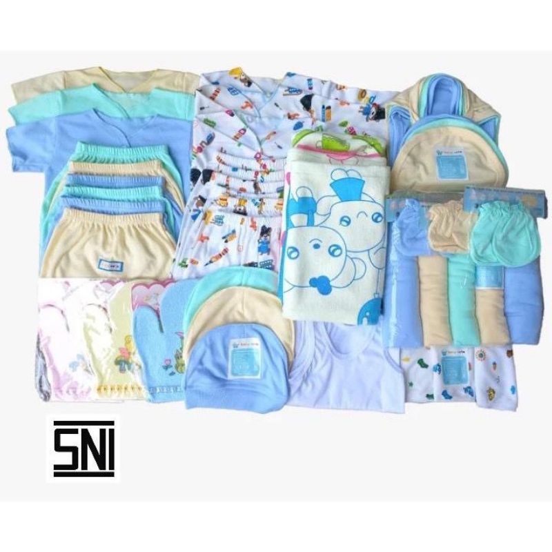 Paket Hemat Perlengkapan Bayi / Handuk / Bedong / Baju Bayi  / Popok / Singlet / waslap / topi / Gur