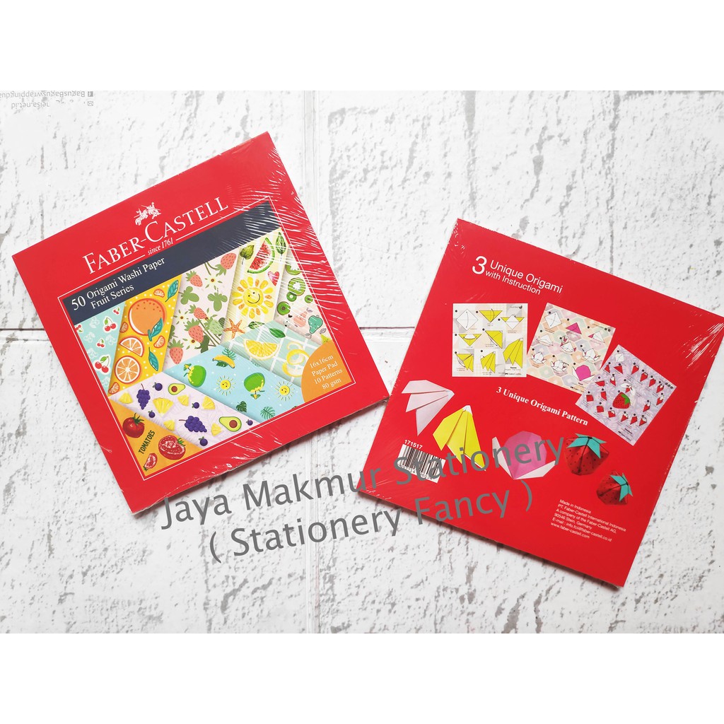 Kertas Origami Faber-Castell Washi Paper Fruit Series 171517