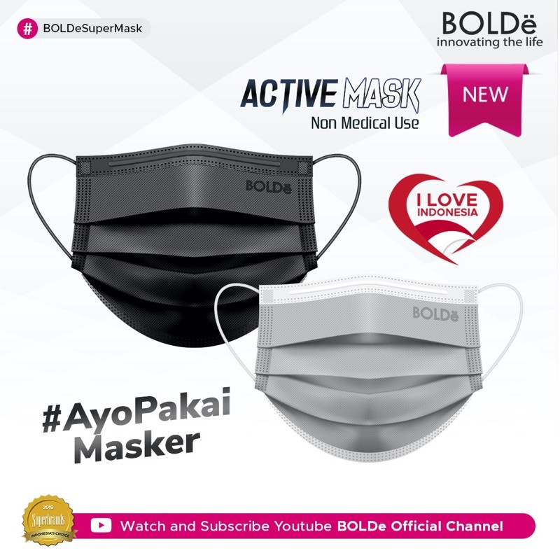 BOLDe Active Mask 50pcs/Box Original