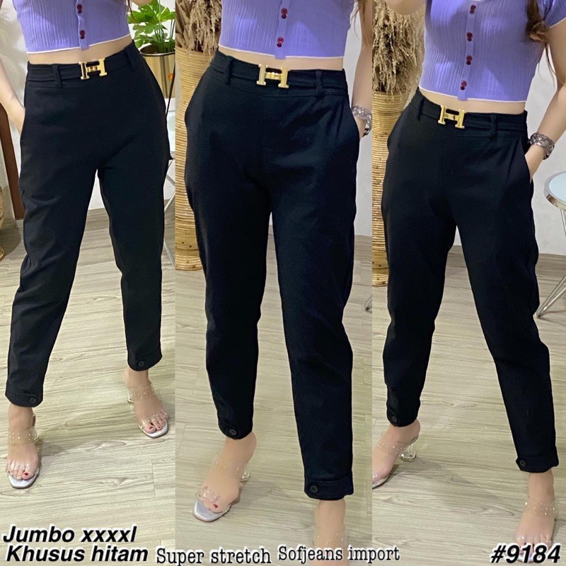 Celana Wanita Impor SoftJeans Strecth JUMBO 9184