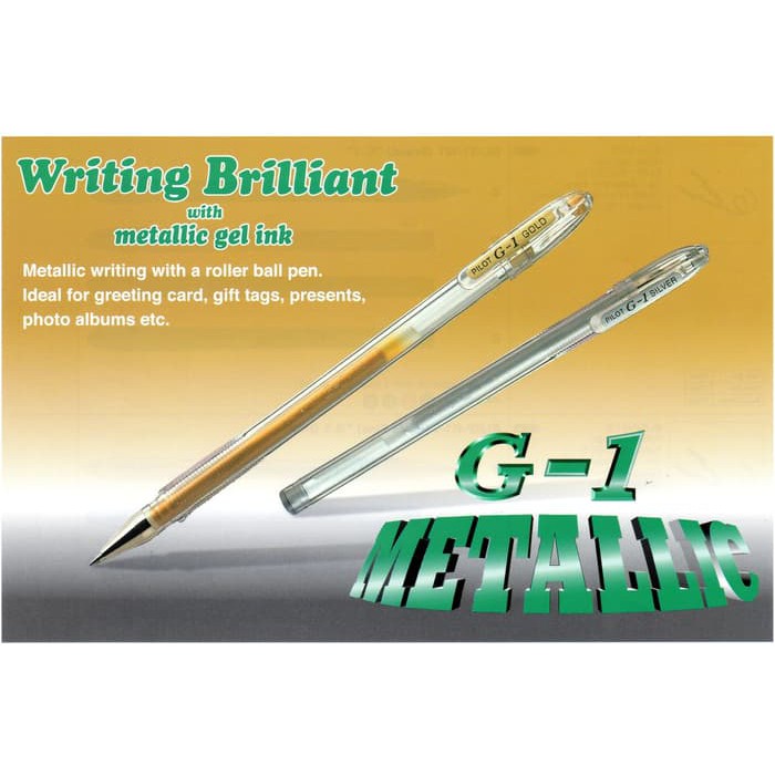 

PILOT G-1 Gold & Silver / Pulpen warna emas dan perak