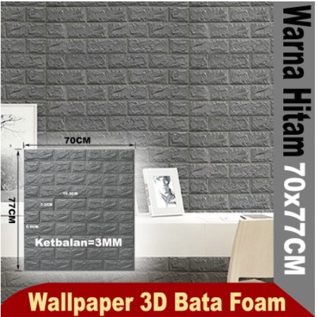 Wallpaper 3D Foam Ukuran 70 x 77 CM Dekorasi Dinding Kamar Rumah Murah Wallpaper Dinding 3D Foam