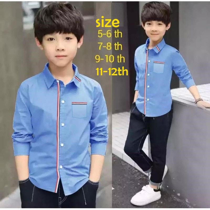 KEMEJA FINE KIDS// Kemeja anak Laki Laki / Kemeja Anak Pria / Kemeja Fashion Anak / BDG_STYLE (COD)