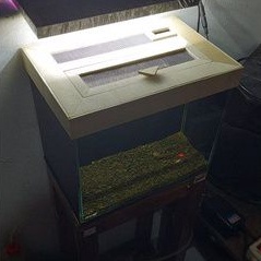 tutup aquarium model pintu 1. ukuran 30cm x 20cm.