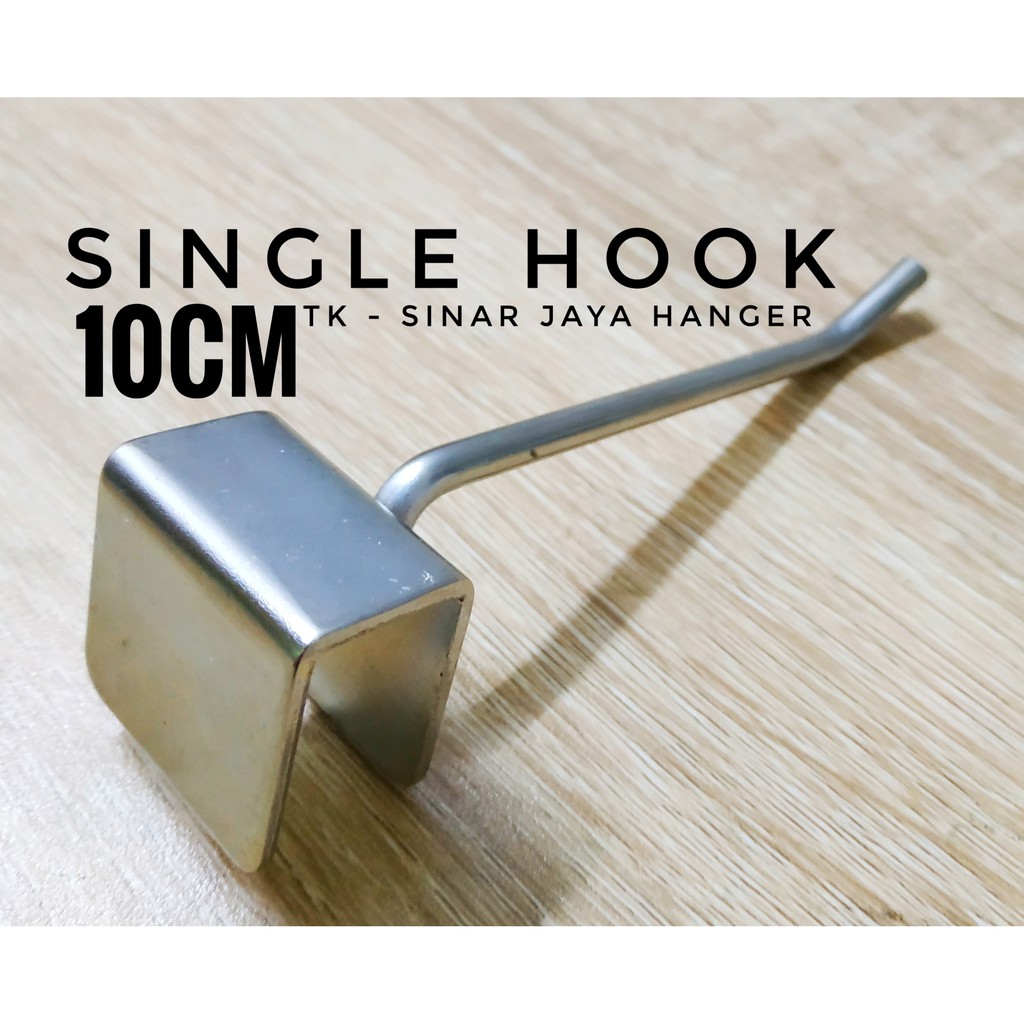 Single Hook pipa kotak ukuran 10Cm