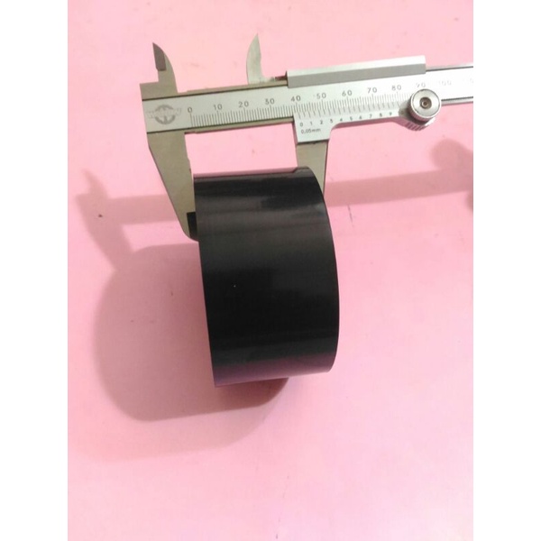 solasi hitam isolasi selotip hitam lebar tebal 4cm dia 77mm