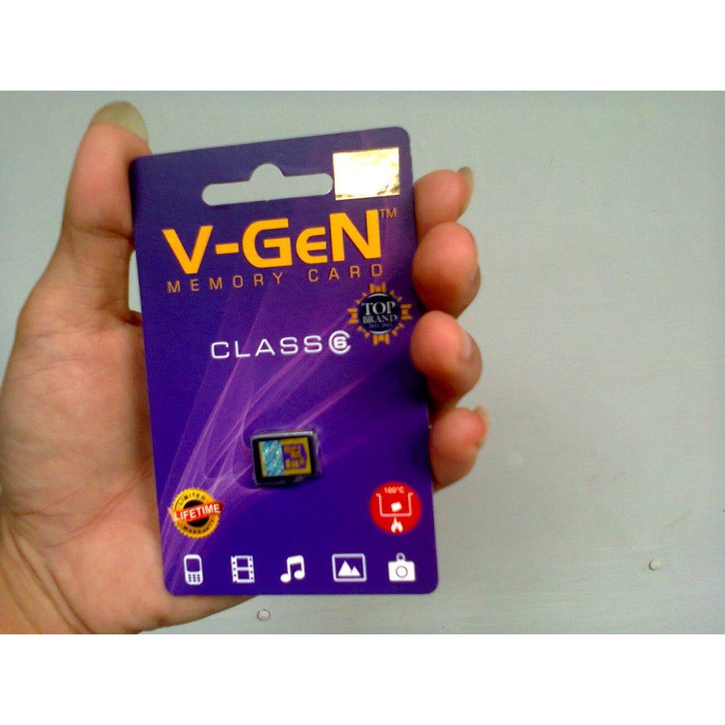 Memory V-Gen Micro SD 4GB Memory Card class 6