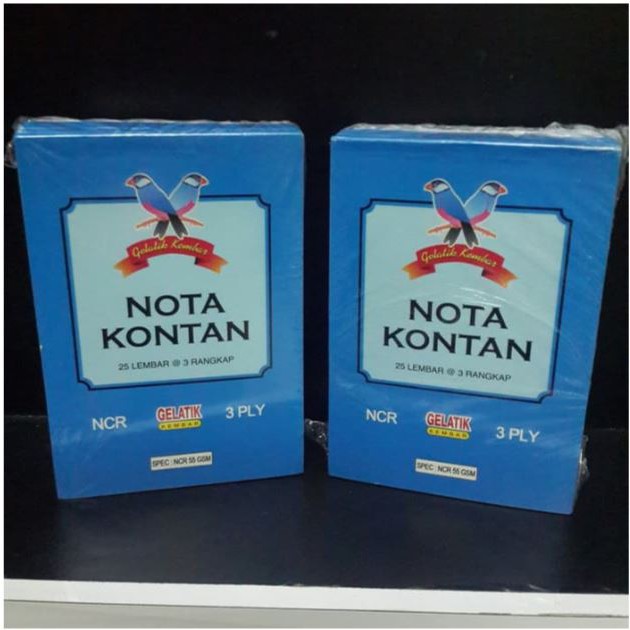

Buku Nota NCR Gelatik Kecil 3 ply (isi 25 lbr)