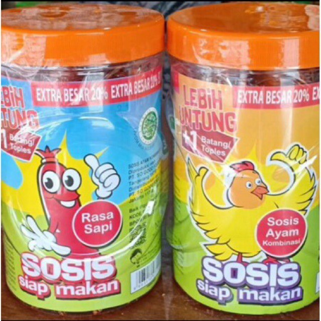 

SOSIS SO NICE AYAM DAN SAPI 432gram isi 24pcs