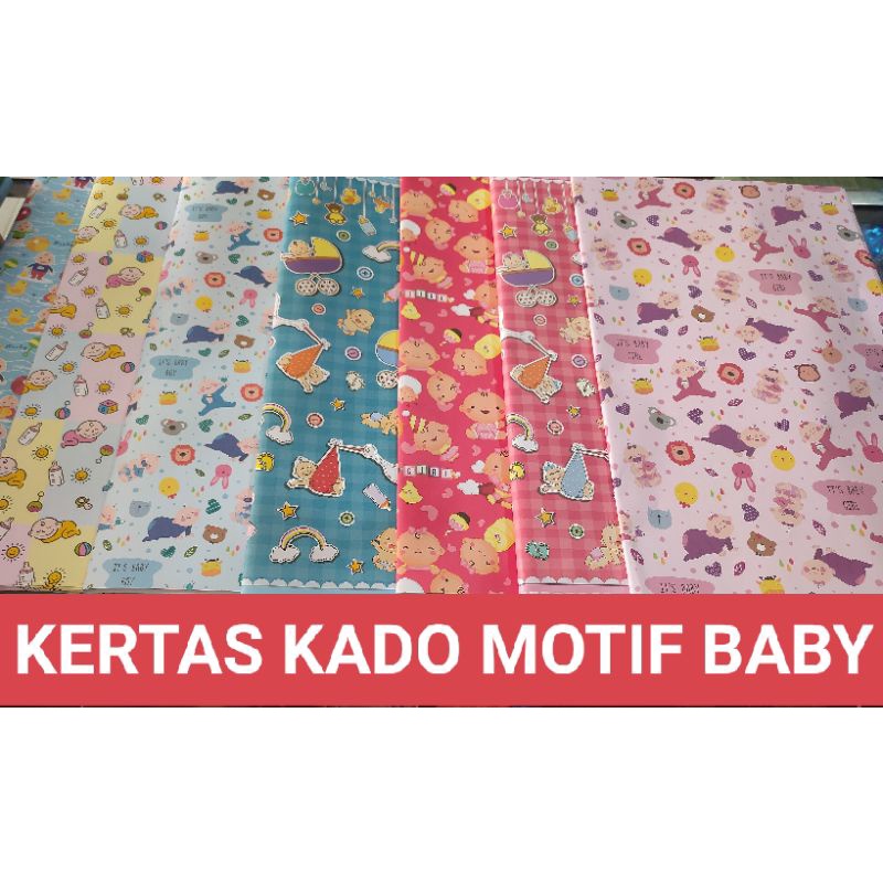 

Kertas Kado Motif Baby / Gift Wrap Sanwa Baby
