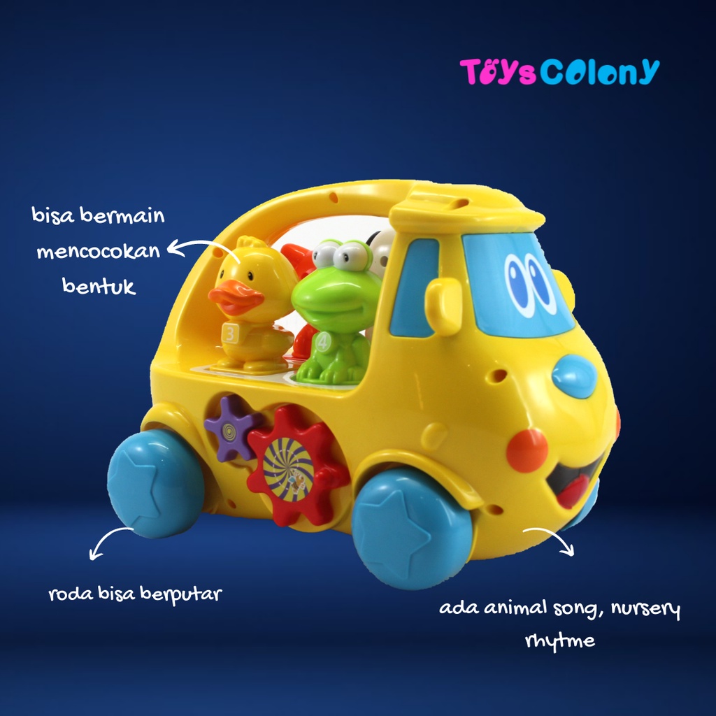 ABERO-MAINAN BAYI EDUKASI BUS STORY MUSIC BABY TOYS